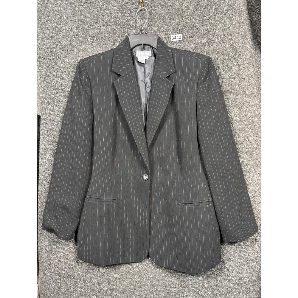 Classic Pinstripe Black Women's Blazer